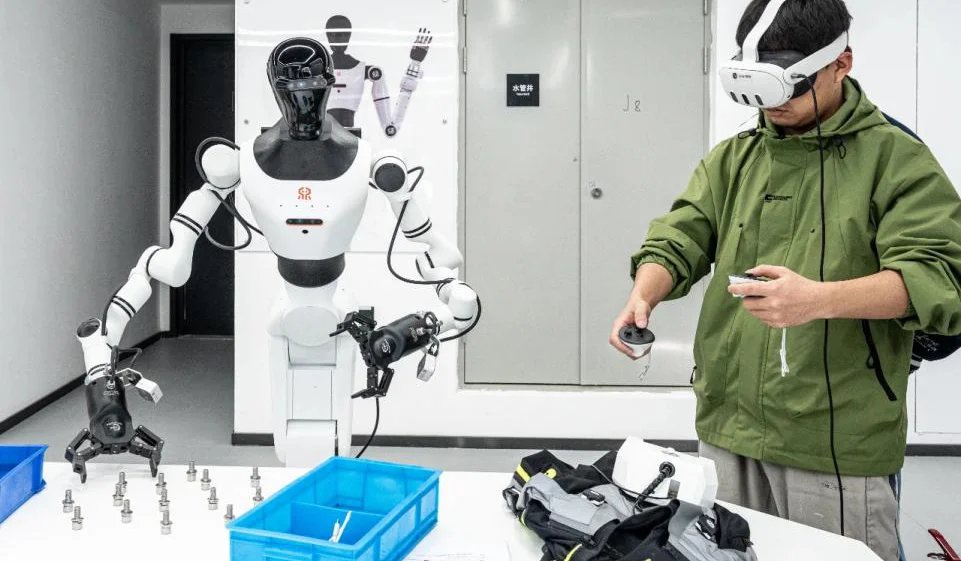 A school for training humanoid robots has been opened in China. Robot School